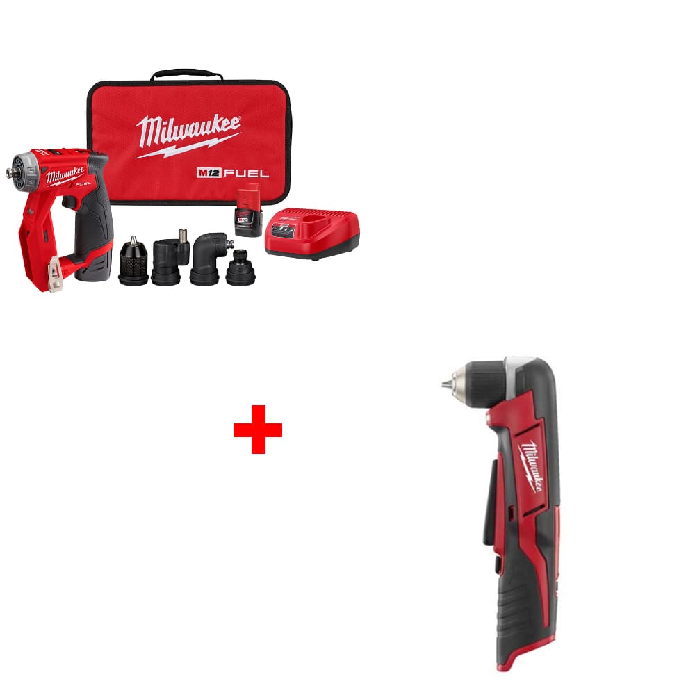 Milwaukee 2415-20 M12 Right Angle Drill-Driver (Tool Only)