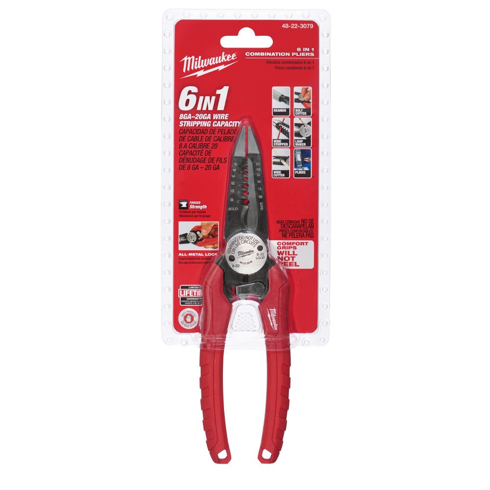 Milwaukee 6 in 1 Pliers Combination Wire Stripper and Long Nose Pliers  Review 