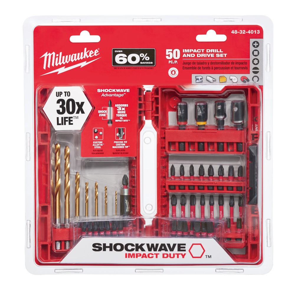 Milwaukee 48-32-4017 56 Pc. Shockwave Impact Drill and Drive Bit