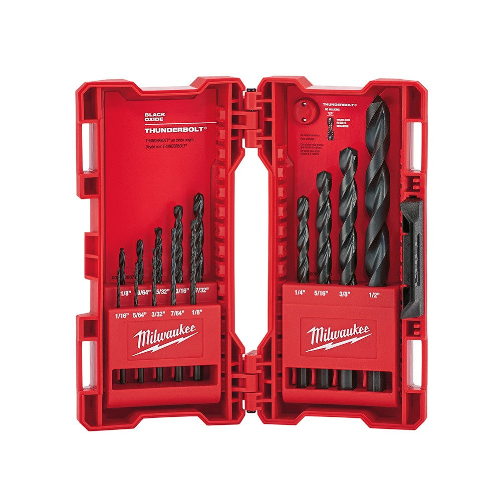 Milwaukee 48-89-2800 14 Piece Thunderbolt Black Oxide Drill Bit Set