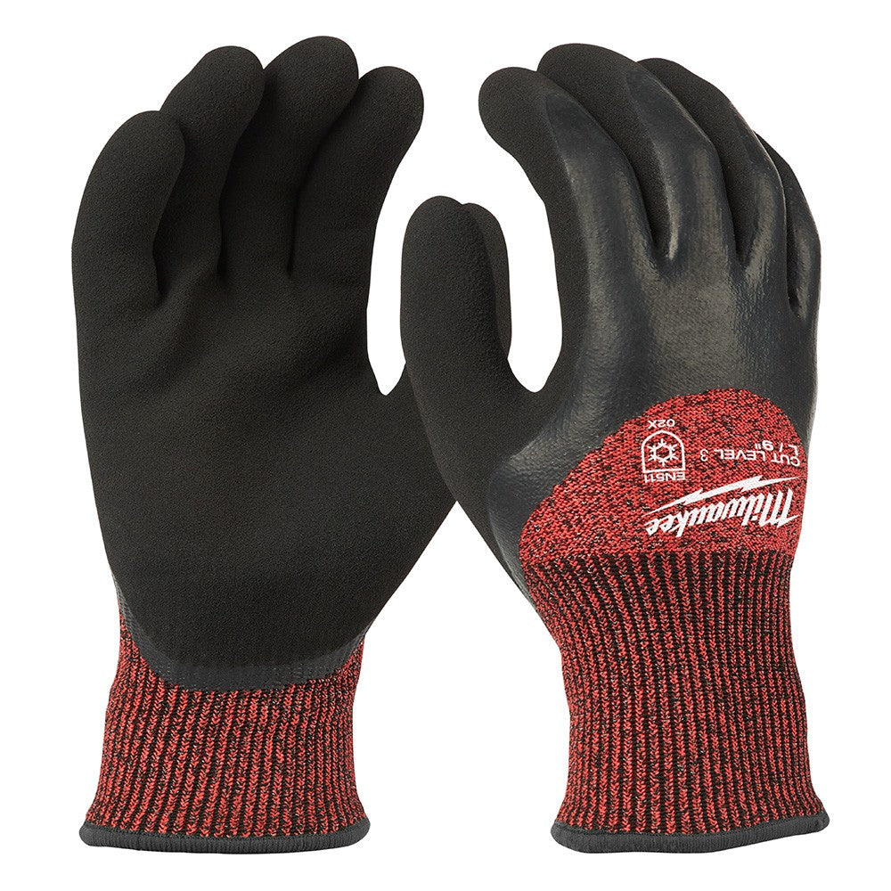 Chilly Grip Water Resistant, Acrylic Thermal Lined Gloves, Grey & Blac