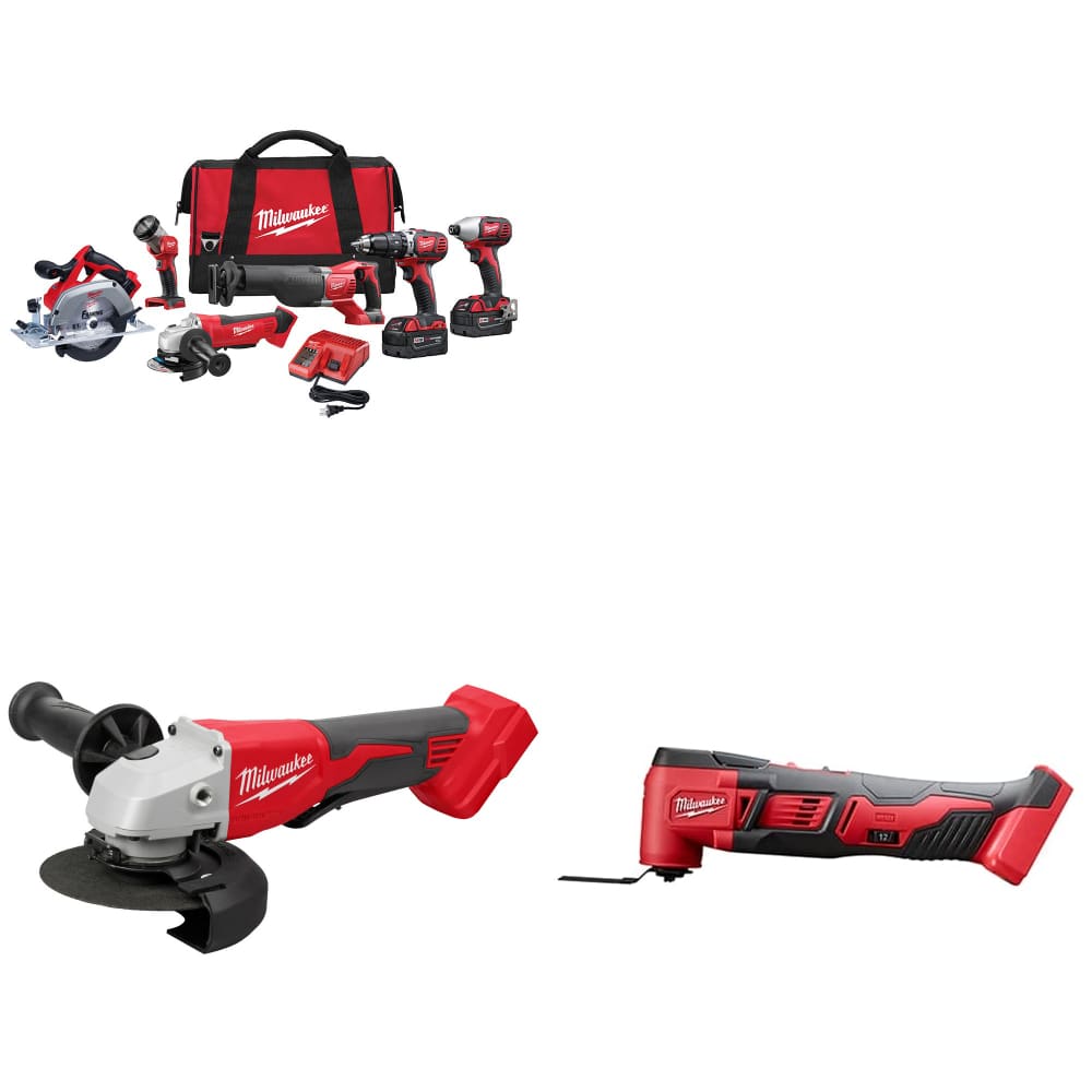 Milwaukee 2696-26 M18™ 6-Tool Combo Kit w/ FREE 2686-20 M18 Grinder & Multi-Tool