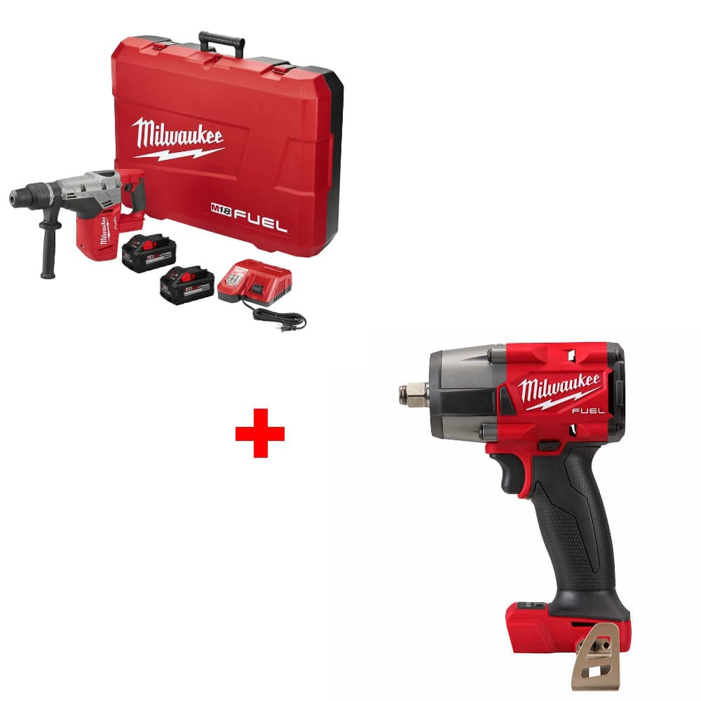 Milwaukee 2717-22HD M18 FUEL Rotary Hammer Kit w/ FREE 2962-20 Impact Wrench