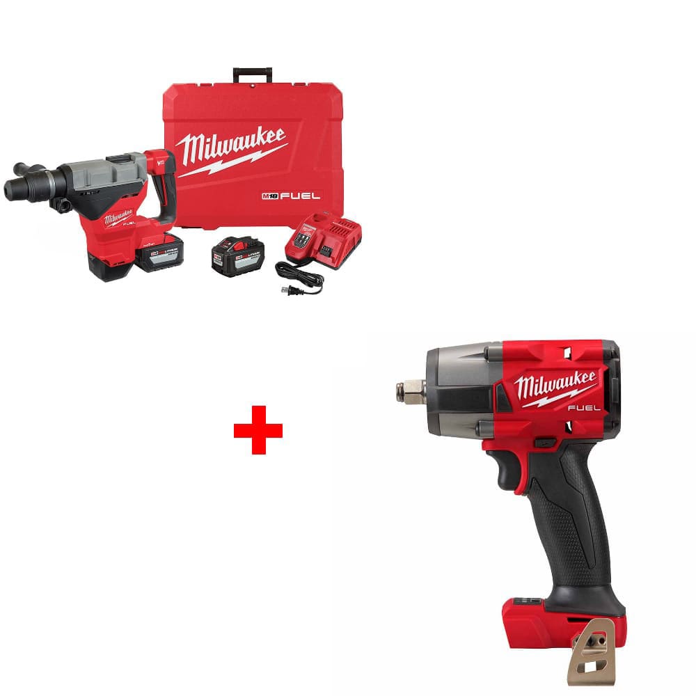 Milwaukee 2718-22HD M18 FUEL Rotary Hammer Kit w/ FREE 2962-20 Impact Wrench