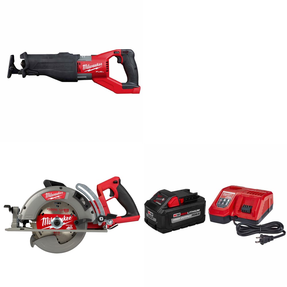 Milwaukee 2722-20 M18 FUEL SAWZALL W/ 2830-20 M18 Circ Saw & FREE Starter Kit