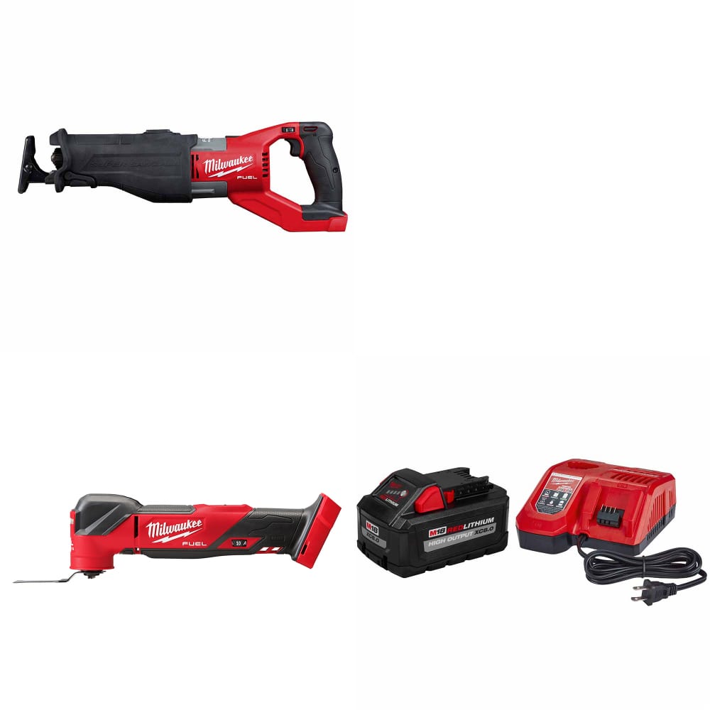 Milwaukee 2722-20 M18 FUEL SAWZALL W/ 2836-20 Multi-Tool & FREE Starter Kit