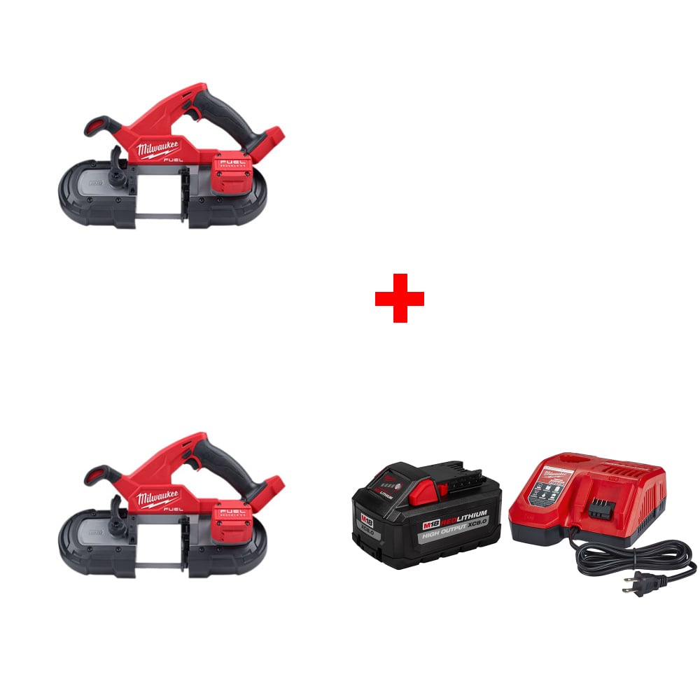 Milwaukee 2829-20 M18 Compact Band Saw w/ FREE 48-59-1880 M18 XC8.0 Starter Kit