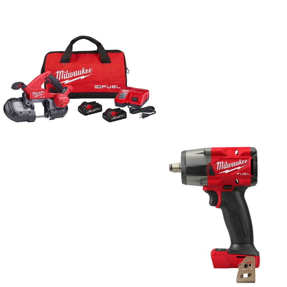 Milwaukee 2829-22 M18 FUEL Band Saw Kit W/ FREE 2962-20 M18 FUEL Impact Wrench