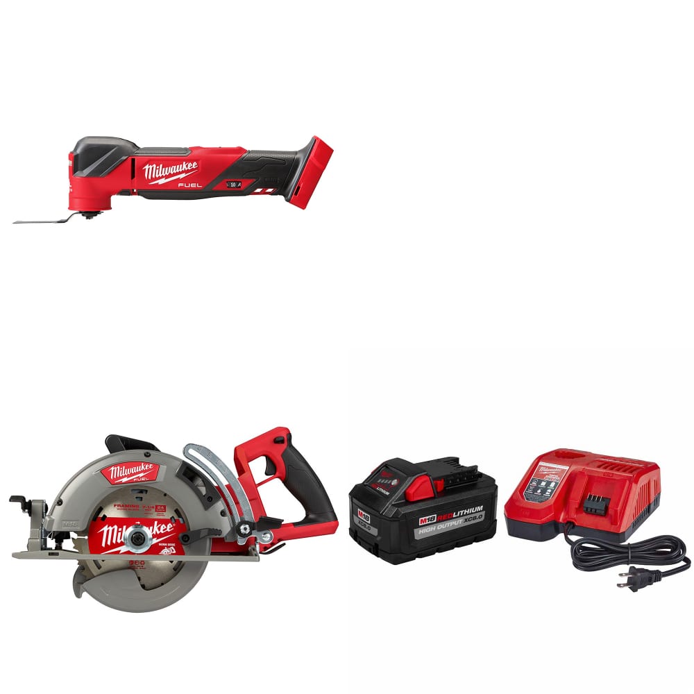 Milwaukee 2836-20 M18 FUEL Multi-Tool W/ 2830-20 M18 Circ Saw & FREE Starter Kit