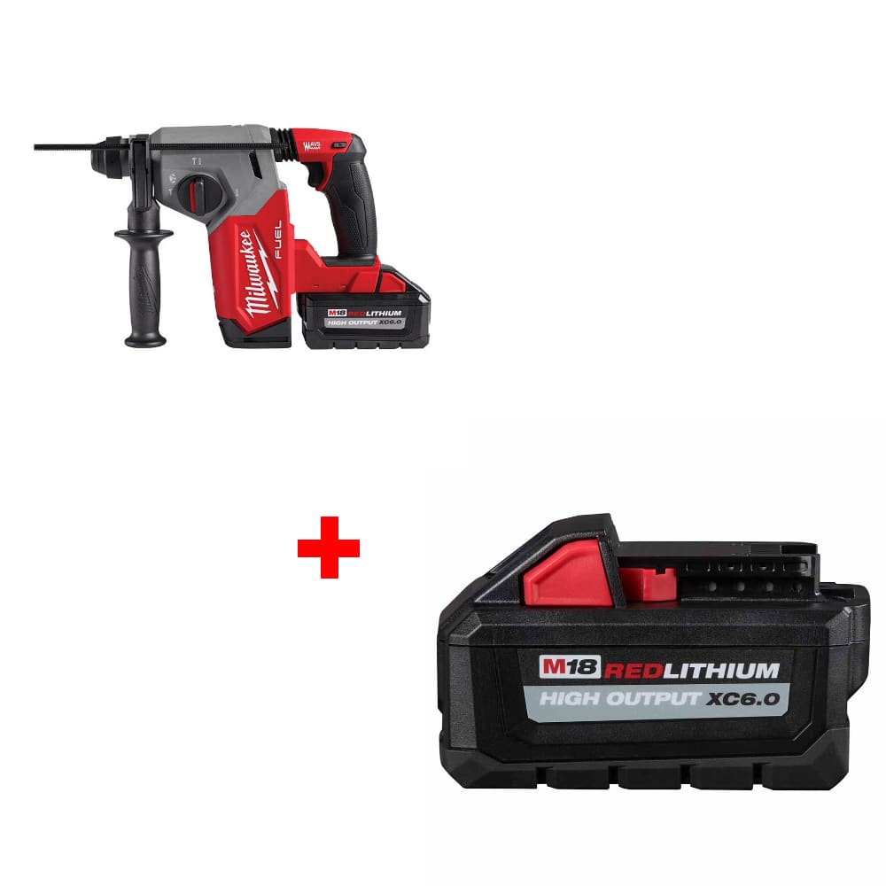 Milwaukee 2912-22 M18 FUEL Rotary Hammer Kit w/ FREE 48-11-1865 M18 Battery Pack