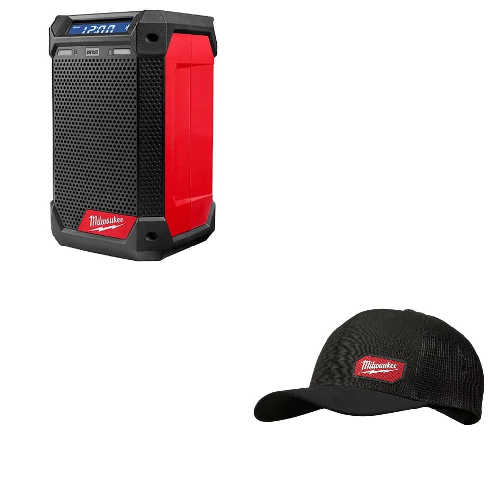 Milwaukee 2951-20 M12™ Radio + Charger w/ FREE 505B GRIDIRON Trucker Hat