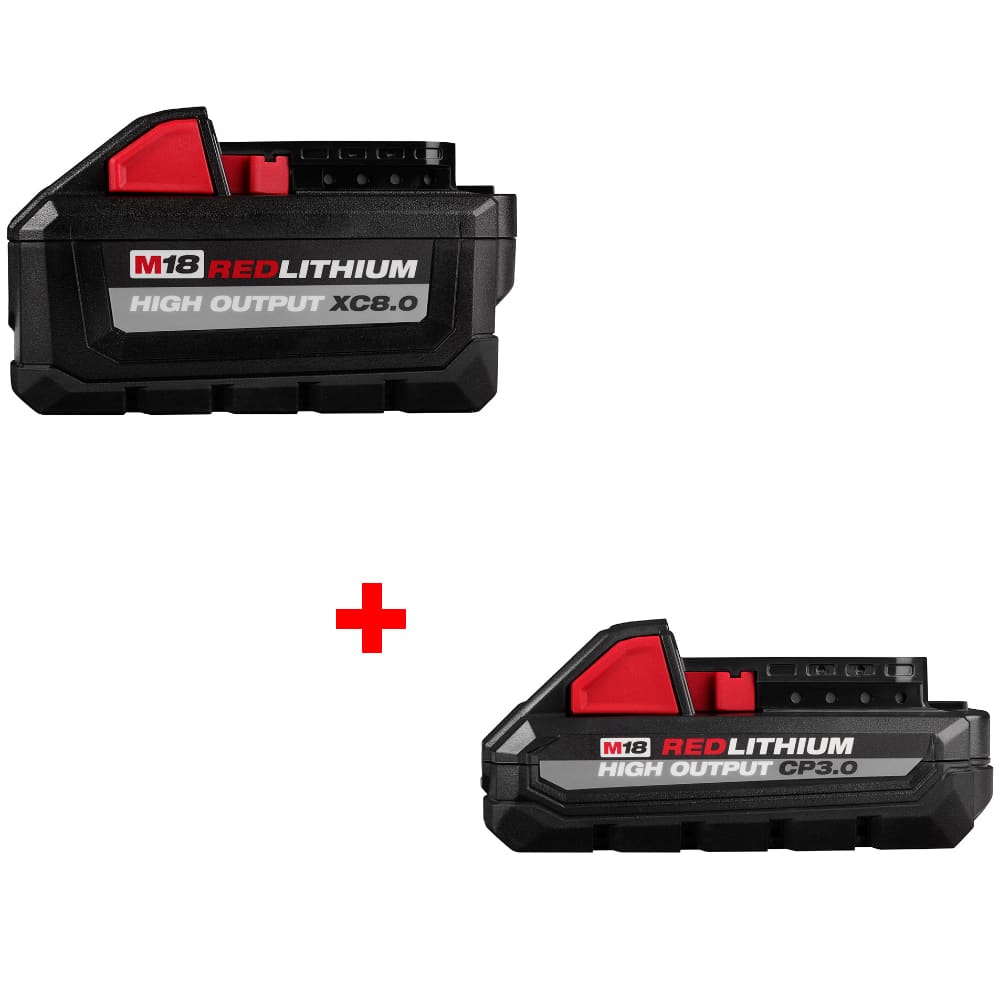 Milwaukee 48-11-1880 M18 XC8.0 BATTERY w/ 48-11-1835 M18 CP3.0 Battery