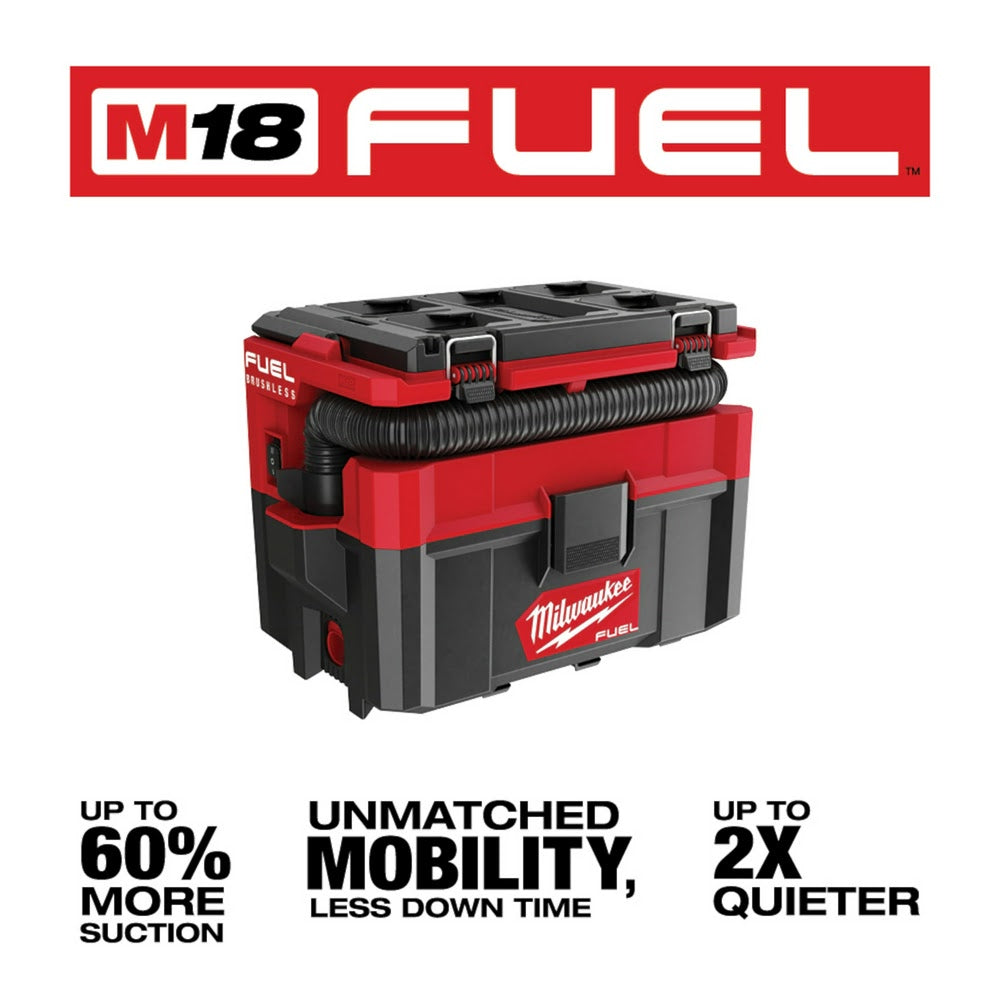 Milwaukee  0970-20 M18 FUEL PACKOUT 2.5 Gallon Wet/Dry Vacuum - 3