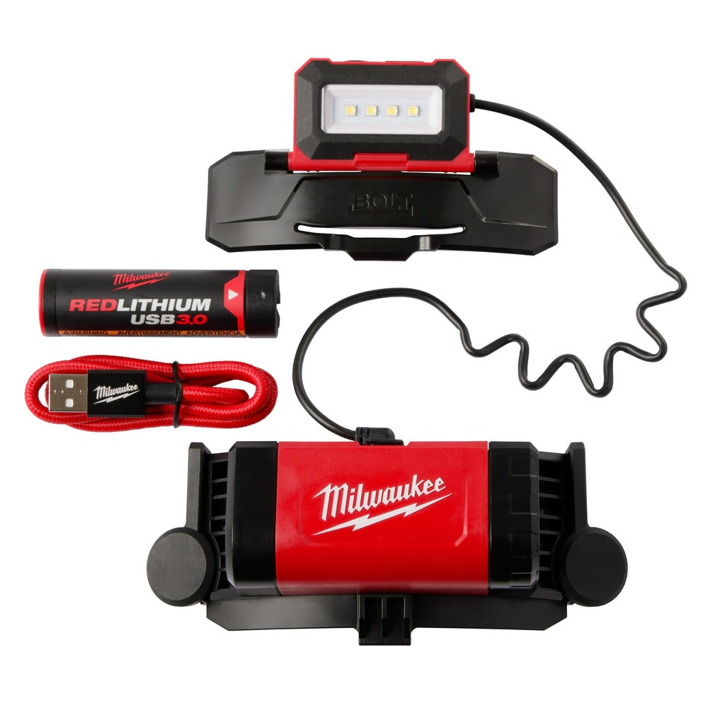 Milwaukee 2118-21 REDLITHIUM USB Rechargeable BOLT Hard Hat / Helmet Headlamp 600 Lumens - 2