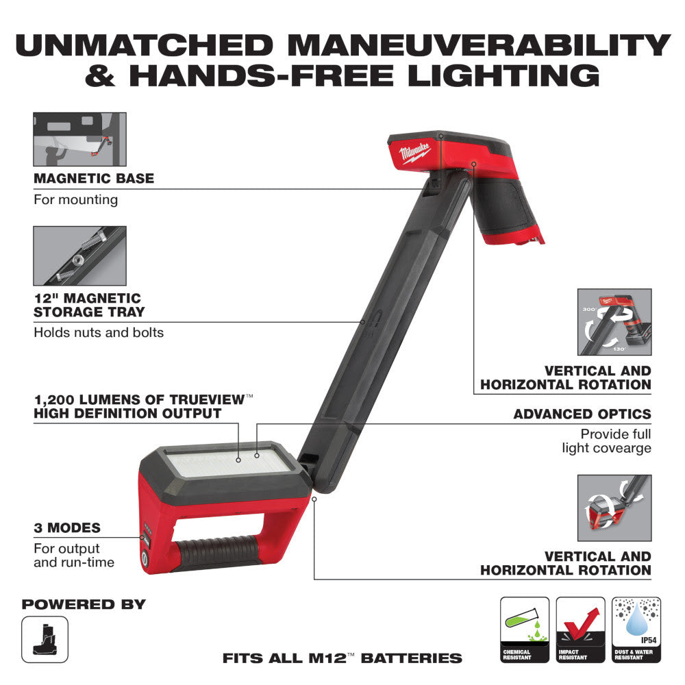 Milwaukee 2126-20 M12 Underbody Light Kit - 2