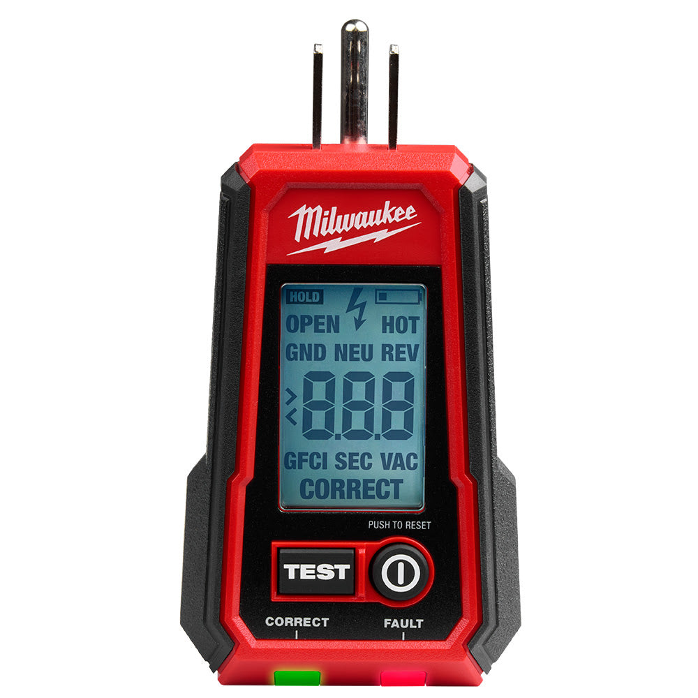 Milwaukee 2224-20 Digital GFCI Receptacle Tester