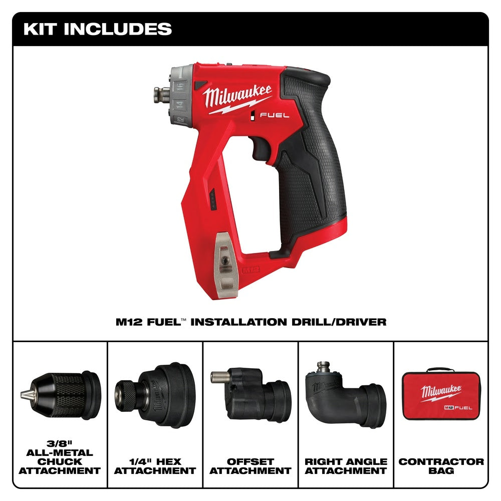 Milwaukee 2505-20 M12 FUEL Installation Drill/Driver (Tool-Only) - 2