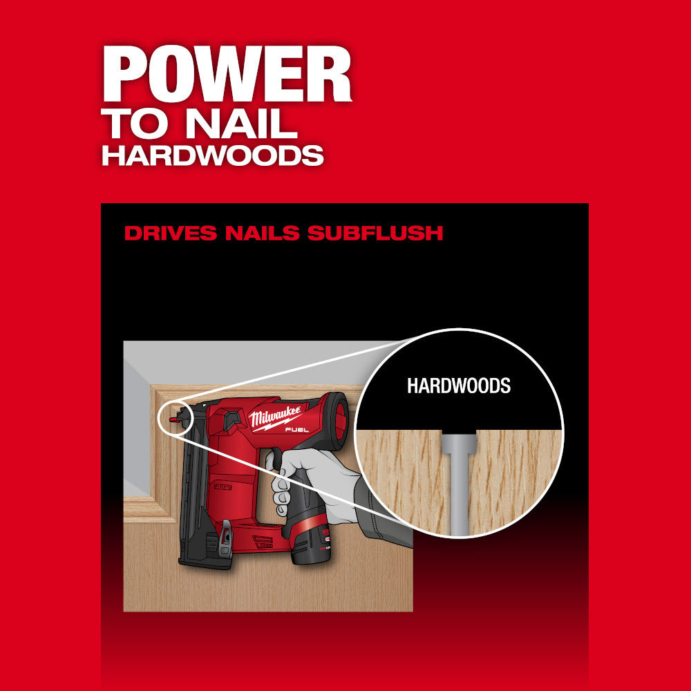 Milwaukee 2541-20 M12 FUEL 18 Gauge Compact Brad Nailer - 8