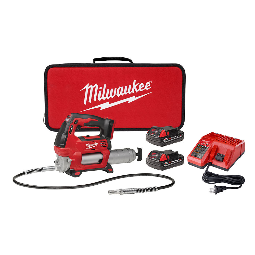 Milwaukee 2646-22CT M18 2-Speed Grease Gun (2 Battery)