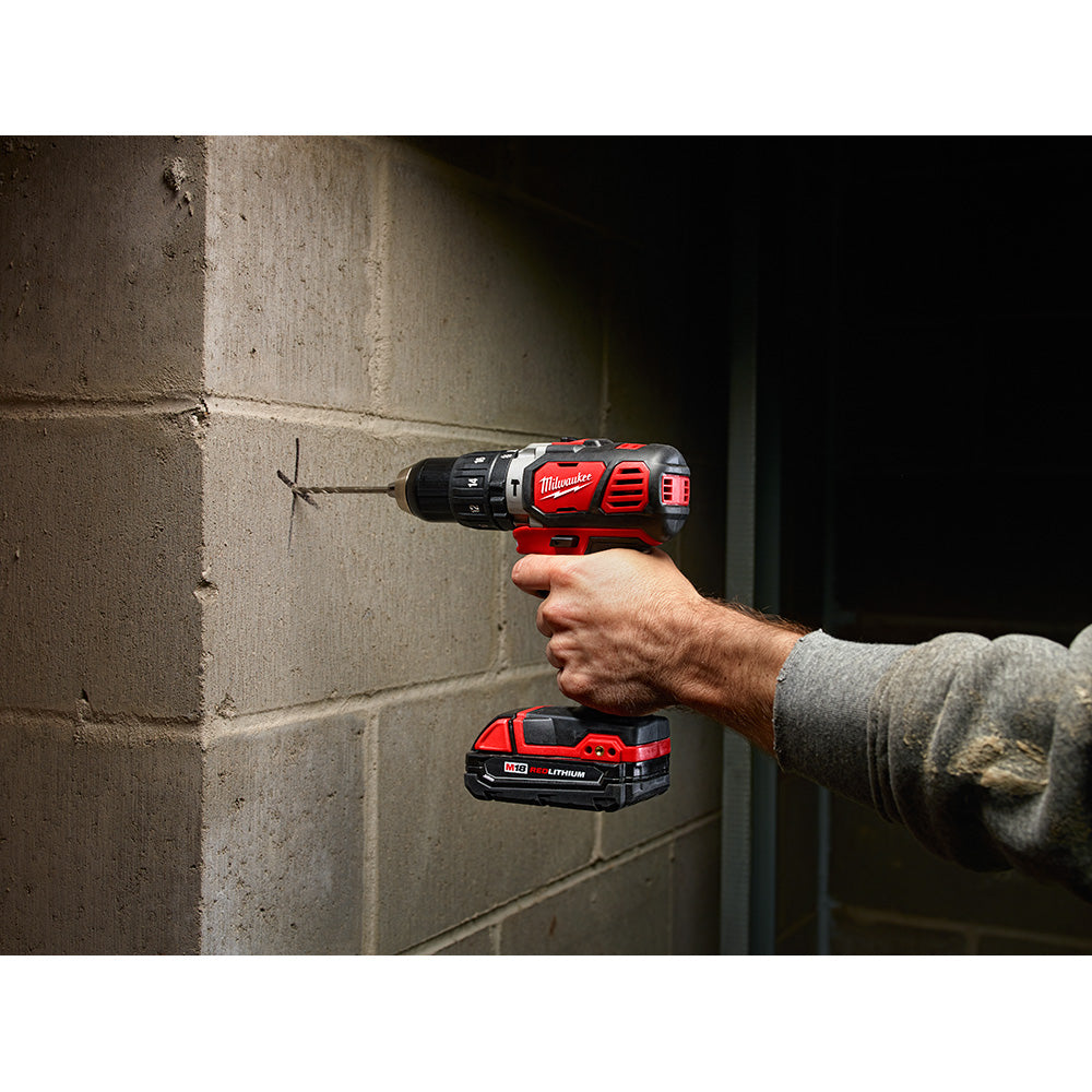 Milwaukee 2696-24 M18 Cordless Combo Compact Hammer Drill/Sawzall/1/4 Hex Impact Driver/Work Light/Charger/2 Battery - 15