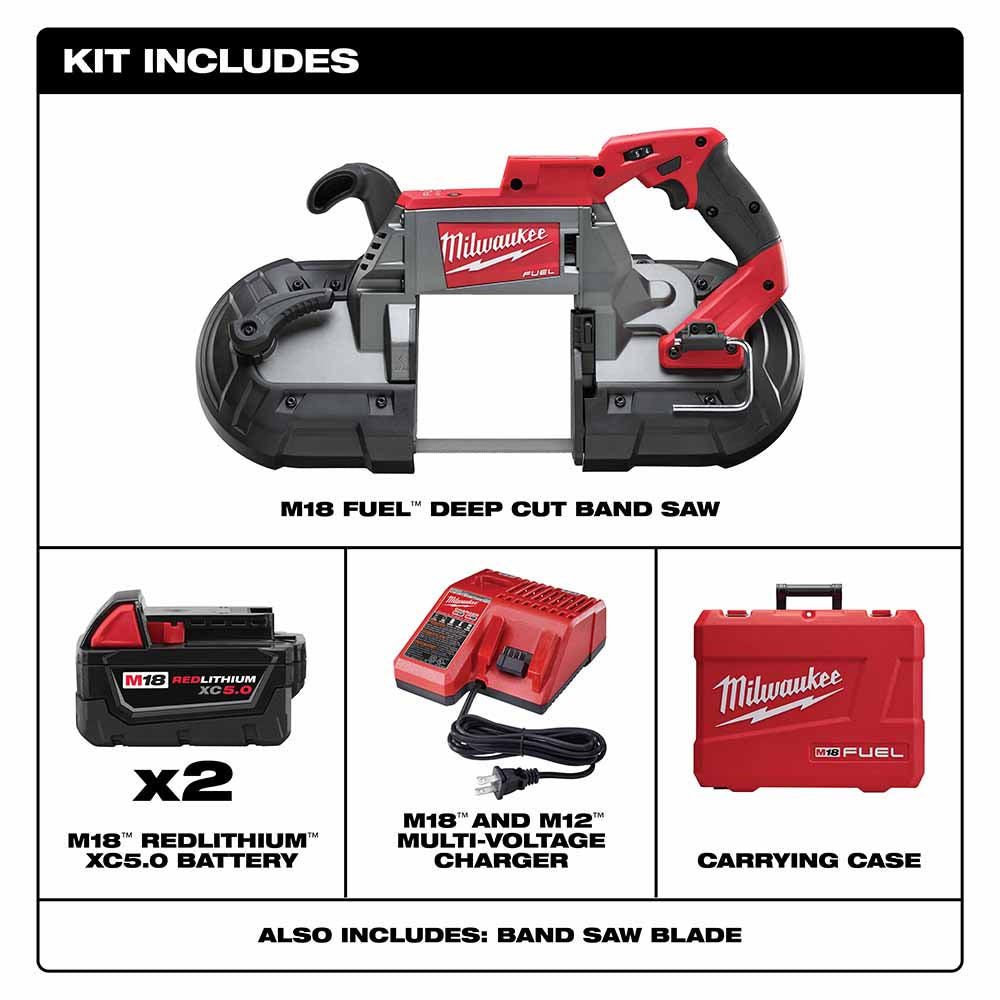 Milwaukee 2729-22 M18 FUEL Deep Cut Band Saw 2 BAT KIT - 4