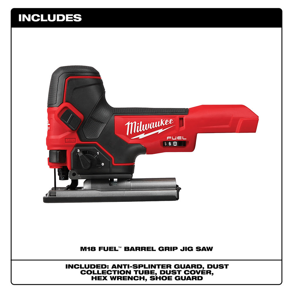 Milwaukee 2737B-20 M18 FUEL Barrel Grip Jig Saw Bare Tool - 2