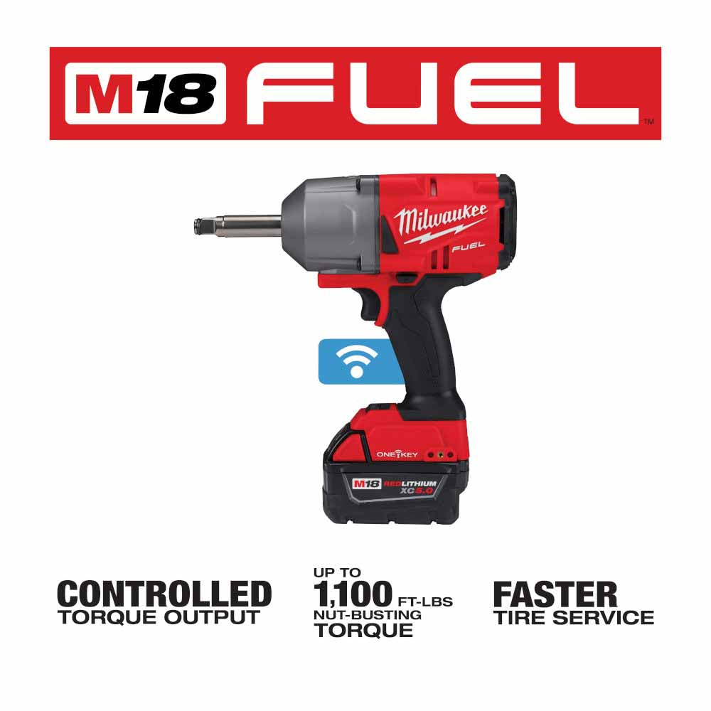 Milwaukee 2769-22 M18 FUEL 1/2" Ext. Anvil Controlled Torque Impact Wrench w/ONE-KEY Kit - 3