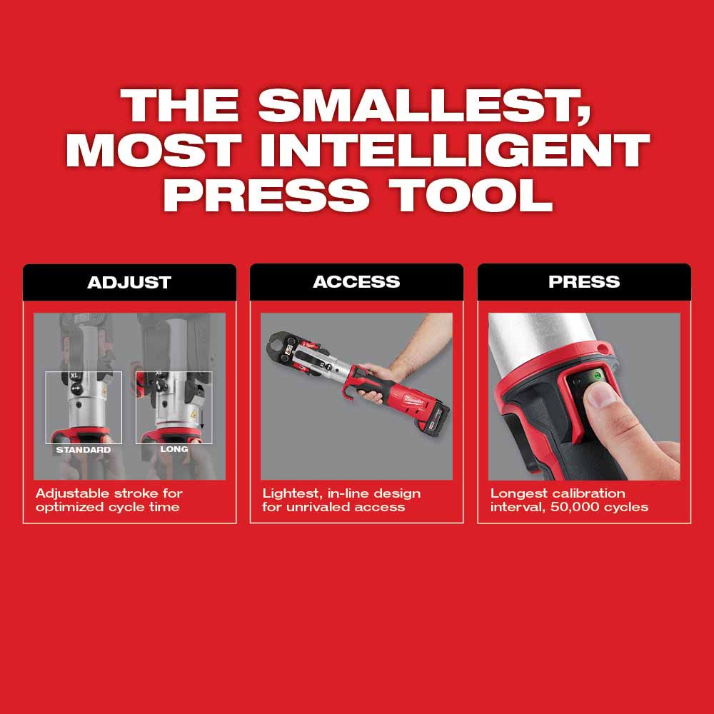 Milwaukee 2773-20L M18 FORCE LOGIC Long Throw Press Tool Kit - 7