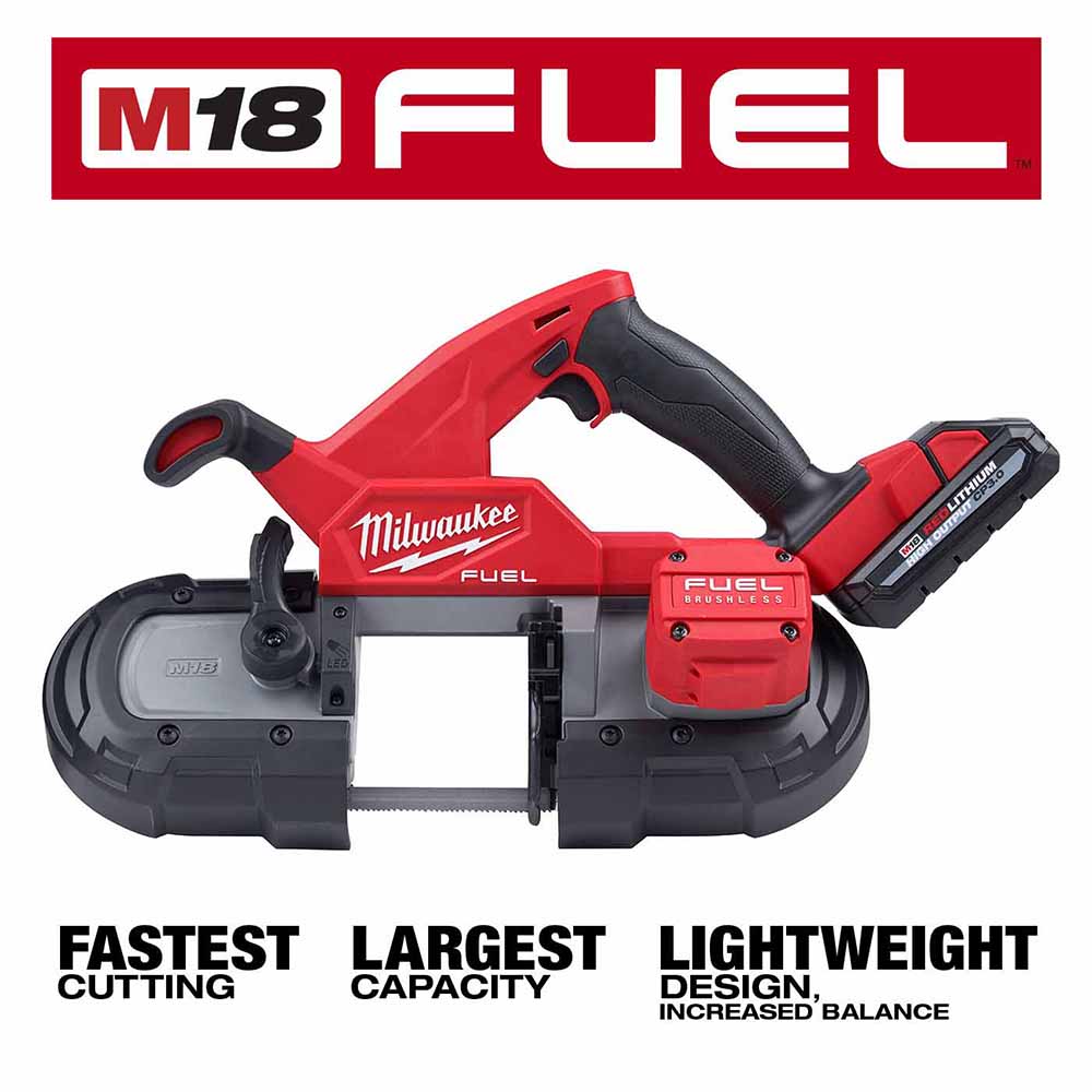 Milwaukee 2829-22 M18 FUEL Compact Band Saw Kit - 4