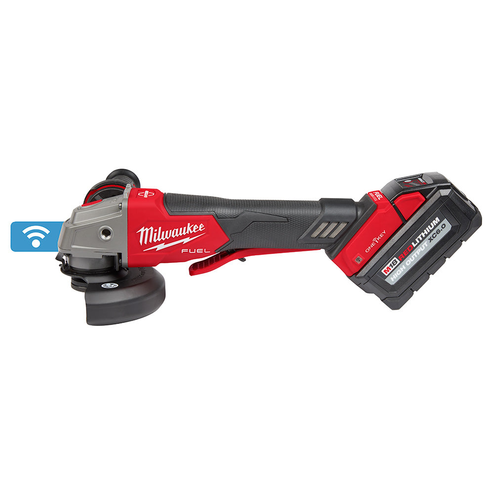 Milwaukee 2882-22 M18 FUEL™ 4-1/2" / 5" Braking Grinder w/ ONE-KEY™  Paddle Switch, No-Lock Kit - 3