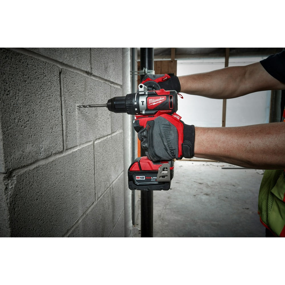 Milwaukee 2902-22 M18 Brushless 1/2" Hammer Drill Kit - 10