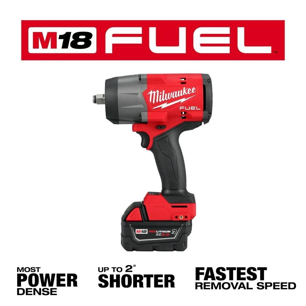 Milwaukee 2967-21B M18 FUEL 1/2" High Torque Impact Wrench w/ Friction Ring Kit - 4