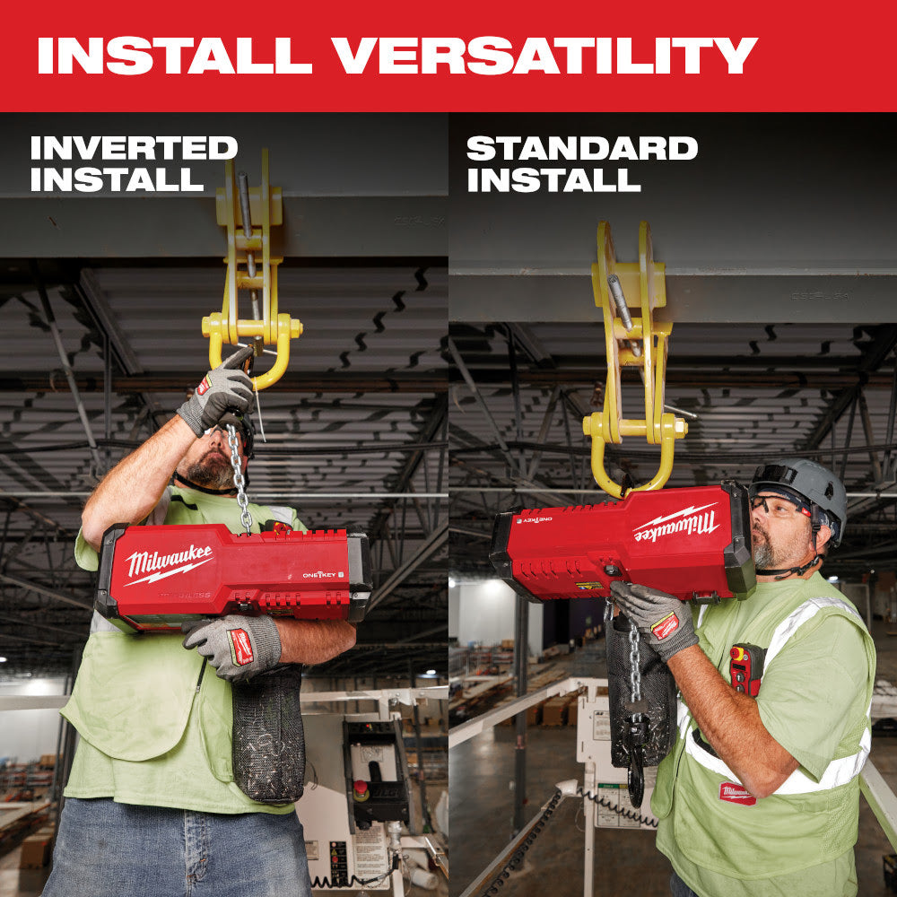 Milwaukee 2983-22HD M18 Compact 1 Ton Chain Hoist w/ One Key - 6