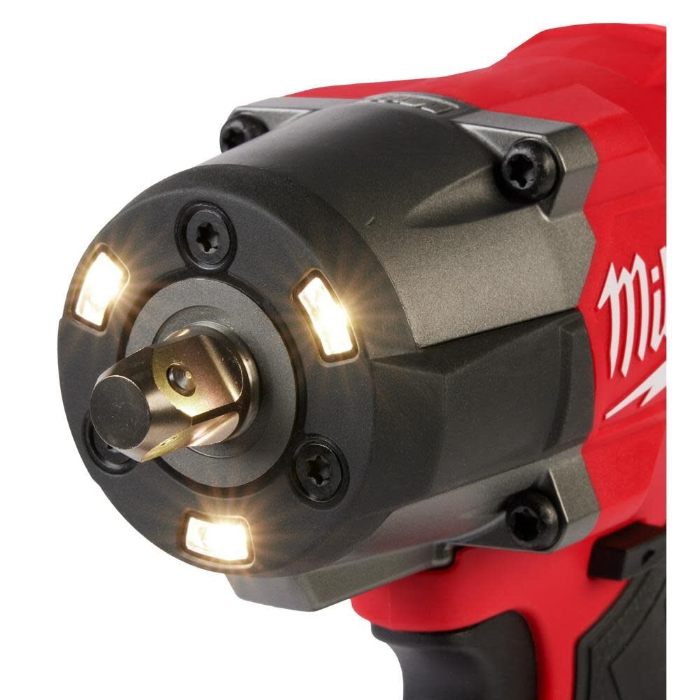 Milwaukee 3062P-20 M18 FUEL 1/2" Controlled Mid-Torque Impact Wrench w/ TORQUE-SENSE, Pin Detent - 4