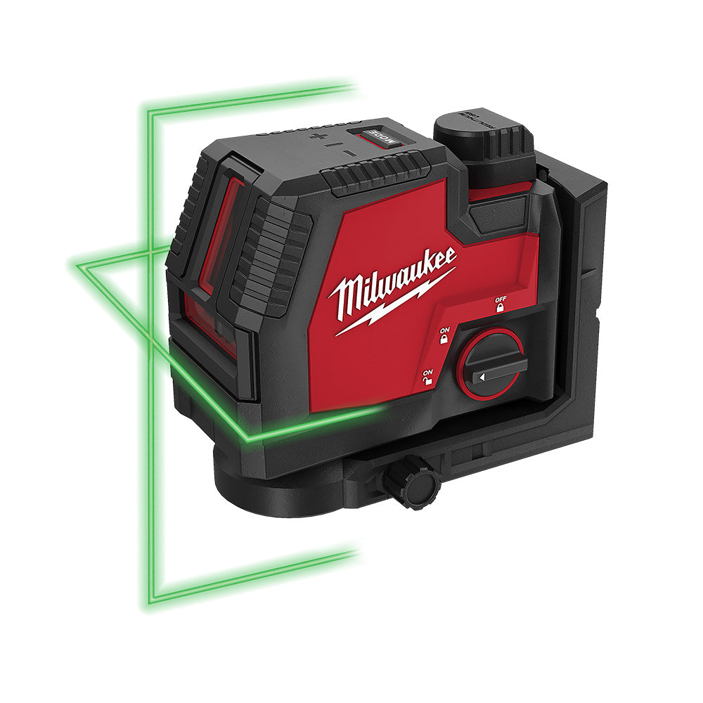 Milwaukee 3521-21 USB Rechargeable Green Cross Line Laser - 6