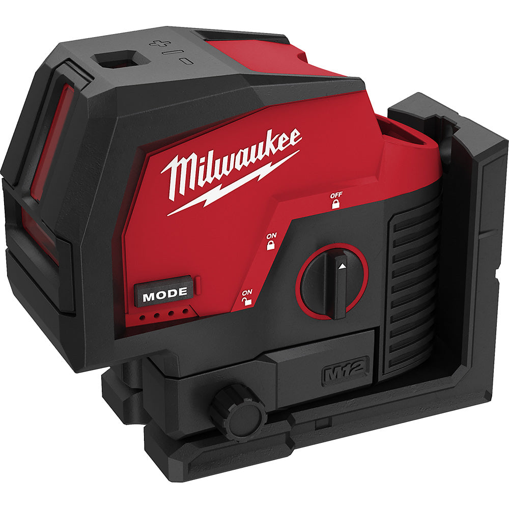 Milwaukee 3622-20 M12™ Green Cross Line and Plumb Points Laser - 2