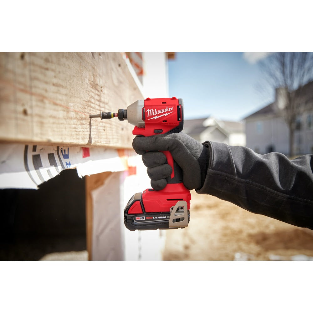 Milwaukee 3651-20 M18 Compact Brushless 1/4" Hex 3-Speed Impact Driver - 7