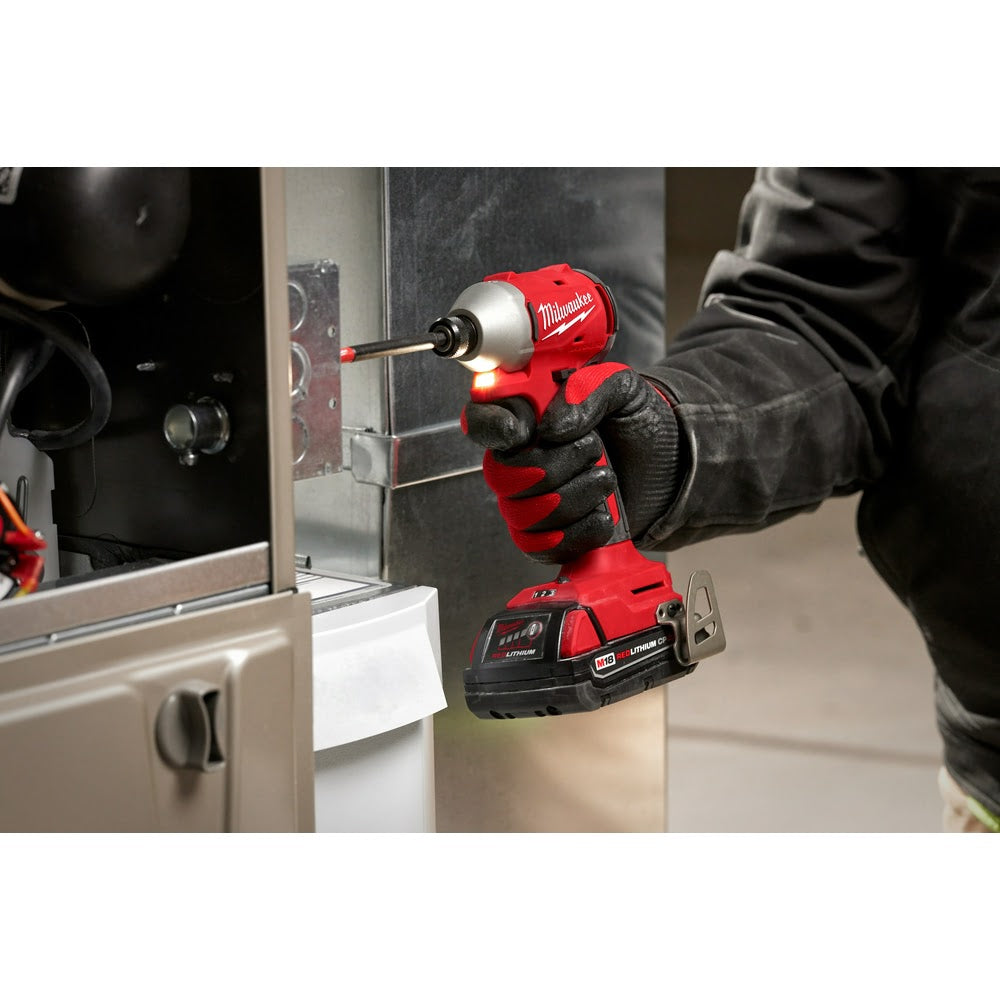 Milwaukee 3651-20 M18 Compact Brushless 1/4" Hex 3-Speed Impact Driver - 9