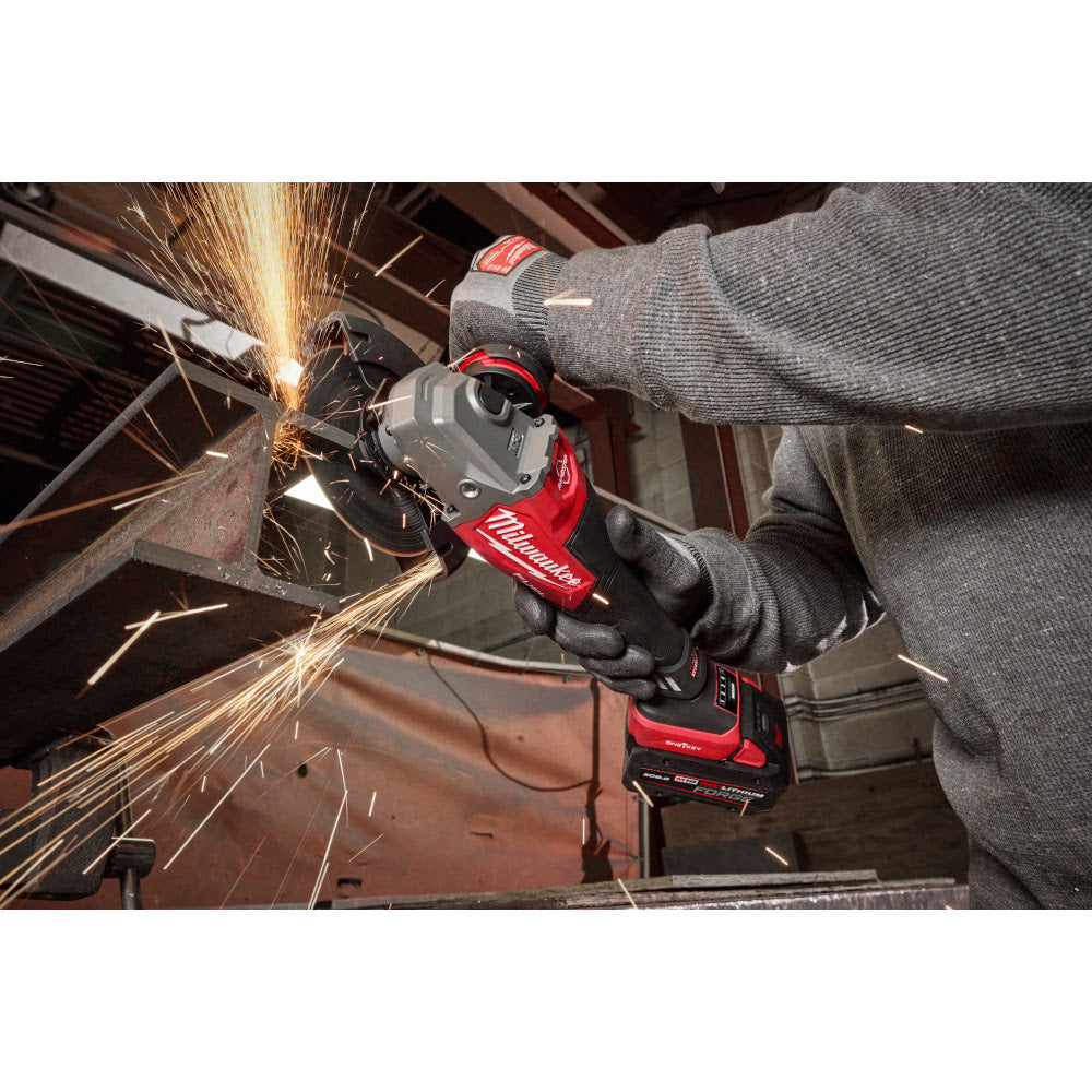 Milwaukee 3672-20 M18 FUEL 4-1/2"-6" Variable Speed Braking Grinder, Paddle Switch w/ ONE-KEY - 11