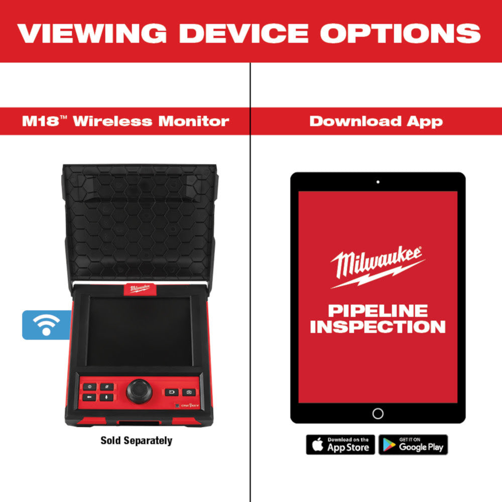 Milwaukee 3972-20 100' Flexible Modular Pipeline Inspection Reel