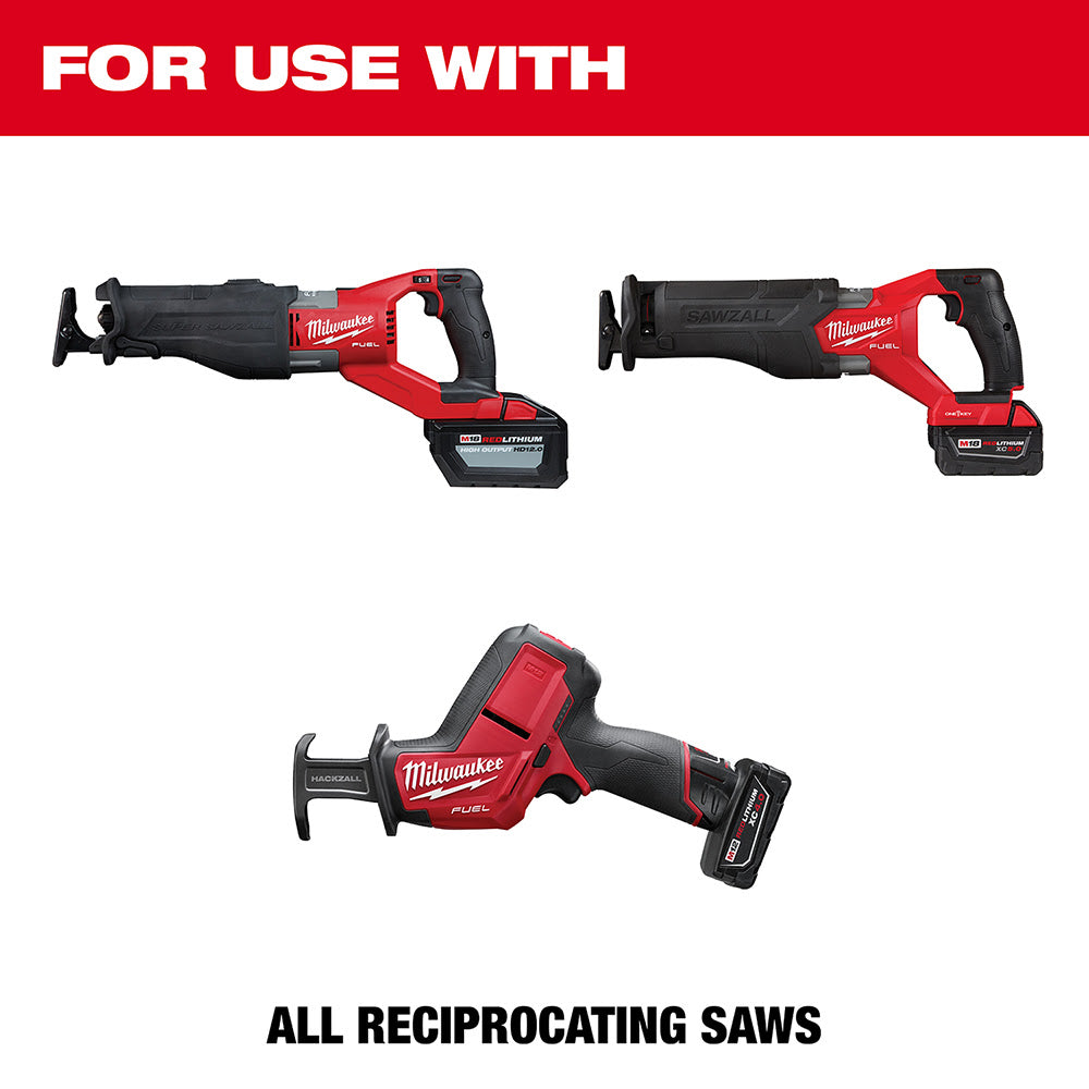 Milwaukee 48-00-5231 6" 3 TPI The AX™ with Carbide Teeth for Pruning & Clean Wood SAWZALL® Blade 1PK - 4