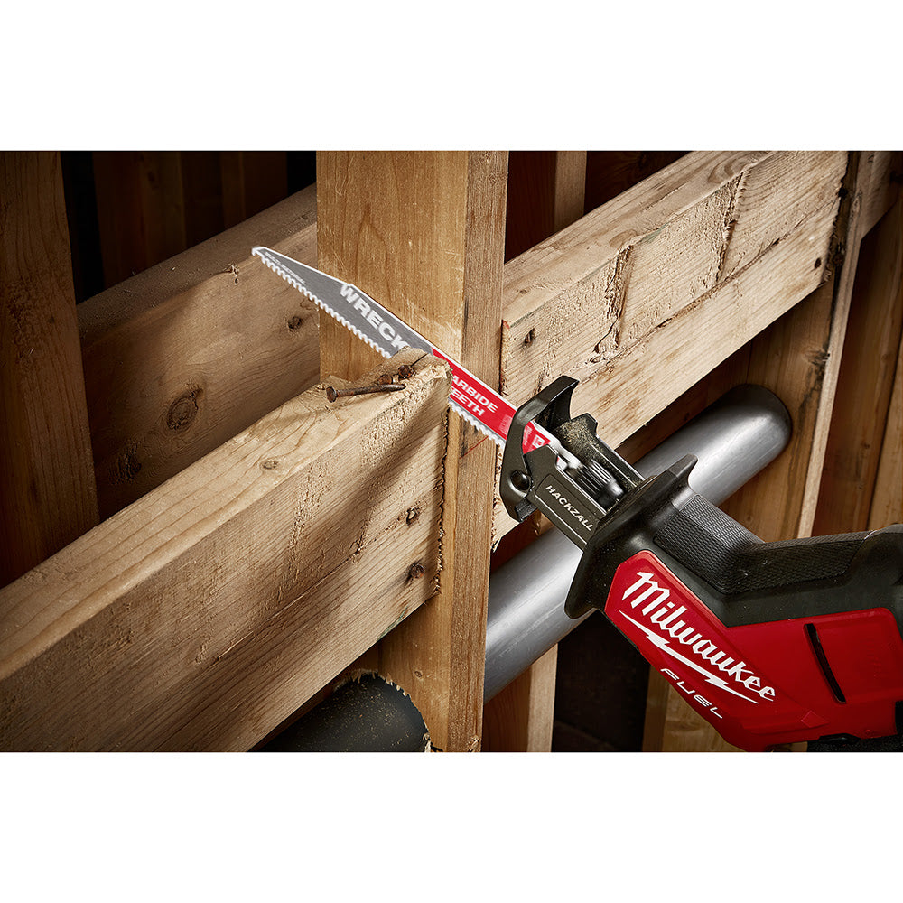 Milwaukee 48-00-5242 9" 6 TPI THE WRECKER™ with Carbide Teeth SAWZALL® Blade 1PK - 12