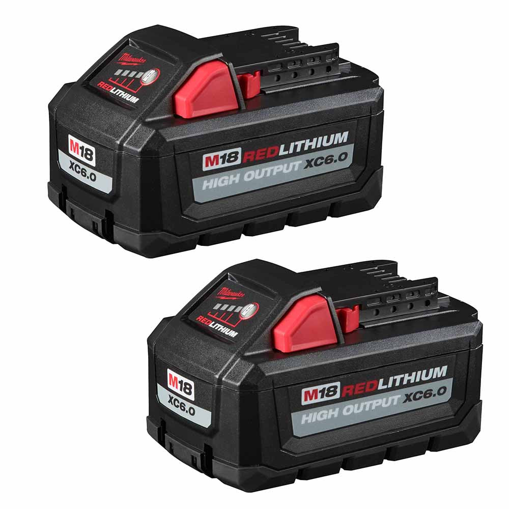 Milwaukee 48-11-1862 M18 REDLITHIUM High Output XC6.0 Battery 2-Pack - 2