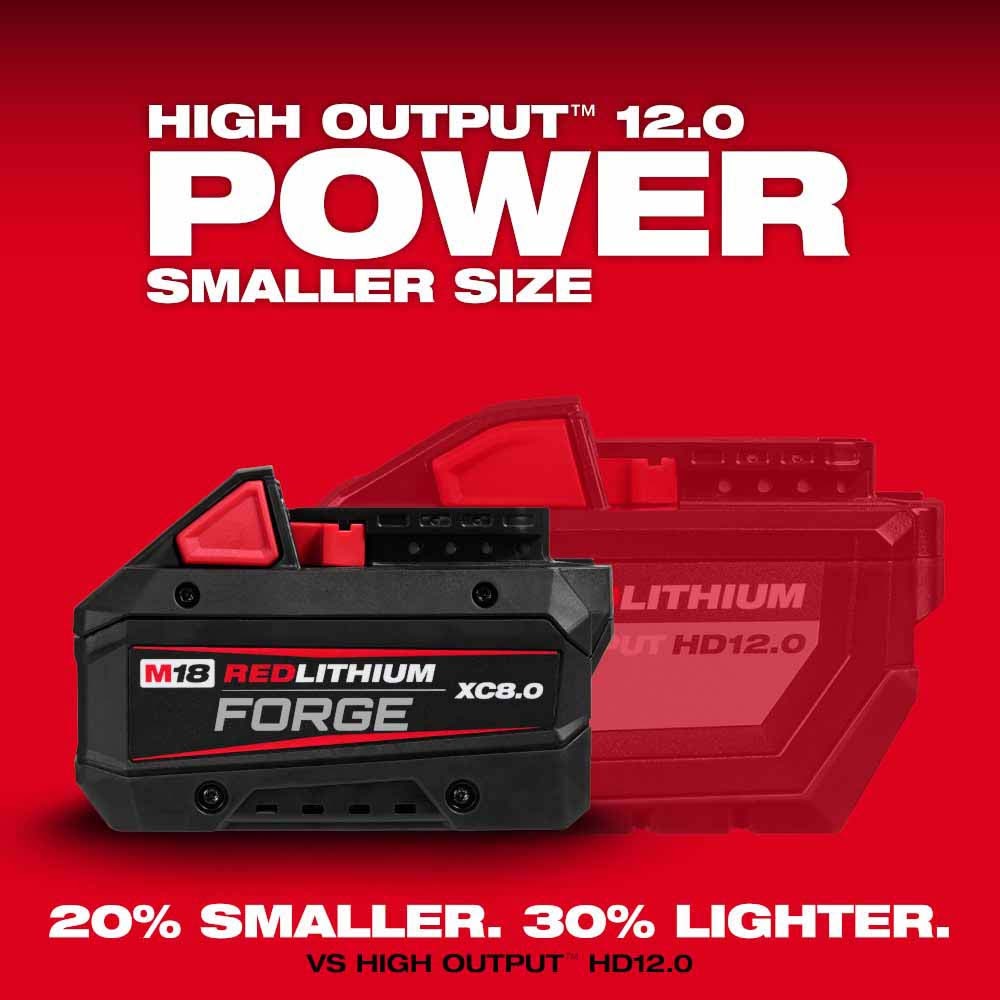 Milwaukee 48-11-1881 M18 REDLITHIUM FORGE XC8.0 Battery Pack - 8