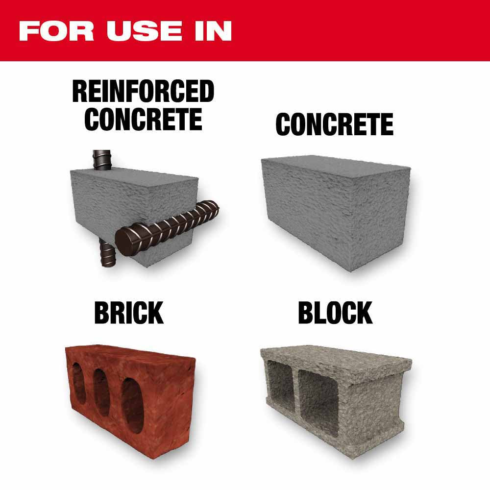 Milwaukee 48-20-3965 SDS Max 4CT MX4 1-1/8" x 8" x 13" - 4