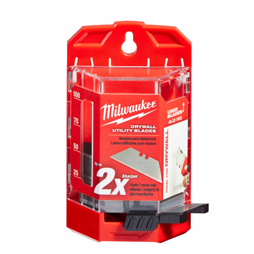 Milwaukee 48-22-1953 50 PC Drywall Utility Knife Blades w/ Dispenser - 3