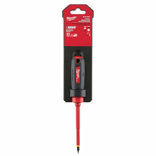 Milwaukee 48-22-2231 3/16" Cabinet - 4" 1000V Insulated Screwdriver - 2