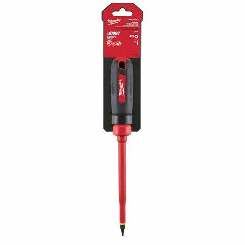 Milwaukee 48-22-2253 #3 Square - 6" 1000V Insulated Screwdriver - 2