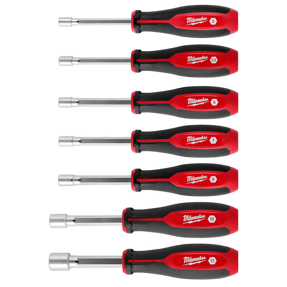 Milwaukee 48-22-2448 7pc Metric HollowCore Nut Driver Set - 9