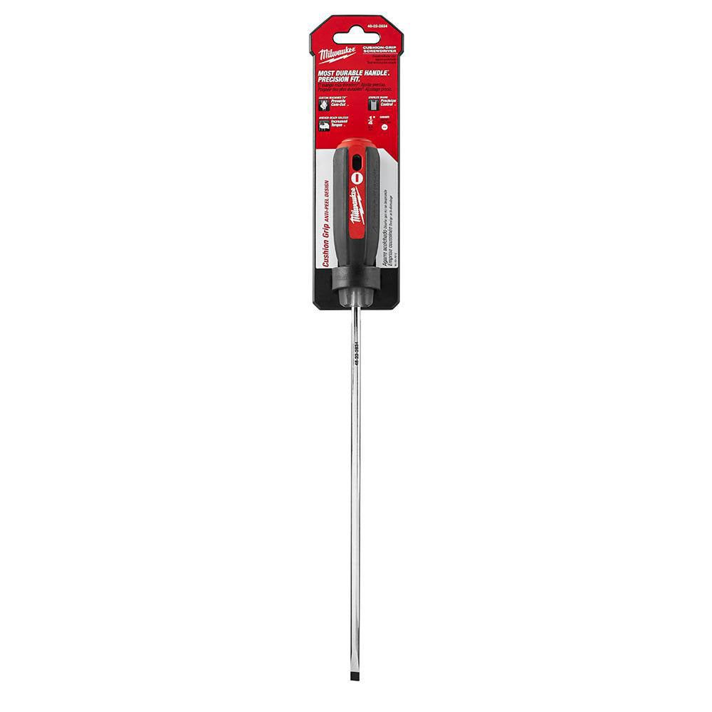 Milwaukee 48-22-2834 1/4" Cabinet - 10" Cushion Grip Screwdriver